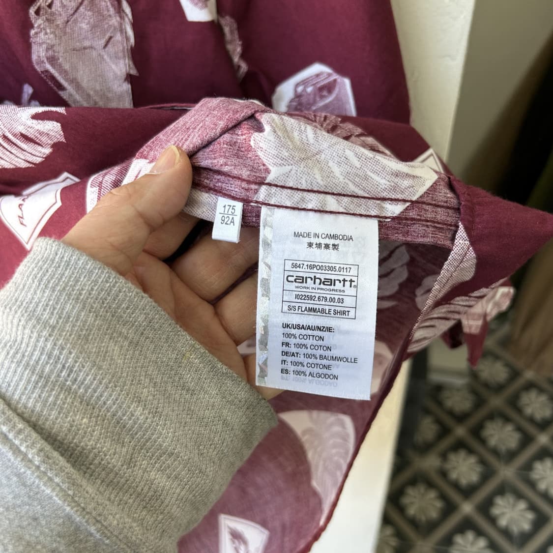 16700 - 칼하트 하와이안 반팔 셔츠 상품이미지4