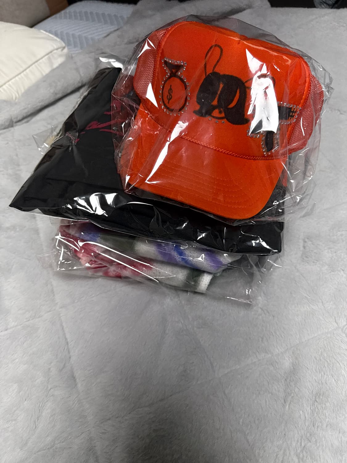 Skoloct 갱 머니 💲🔫스냅백 오렌지 상품이미지9