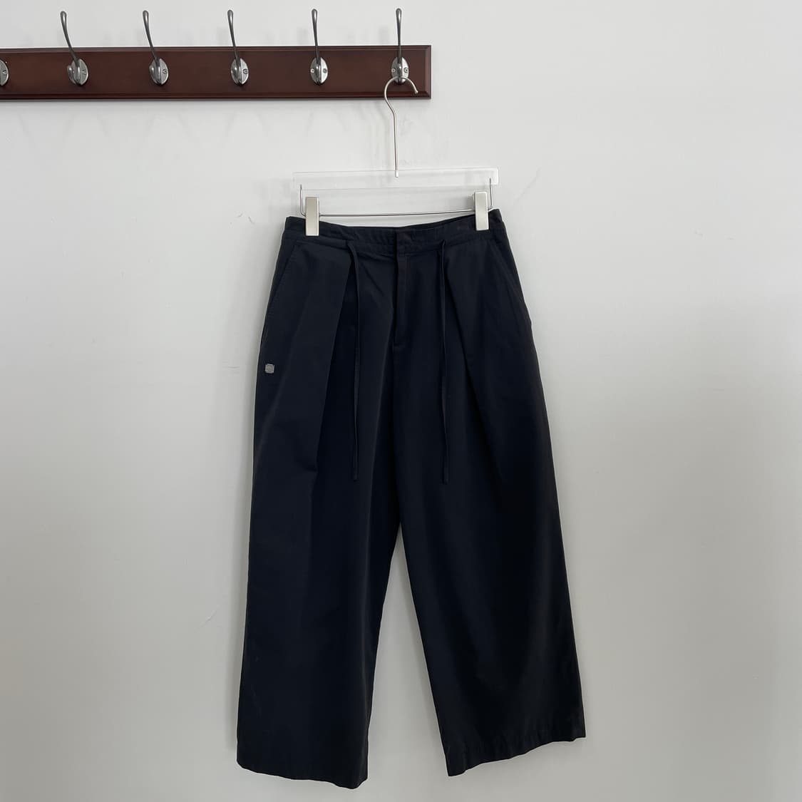 마땡킴 블랙 코튼 벌룬 팬츠 바지 상품이미지1