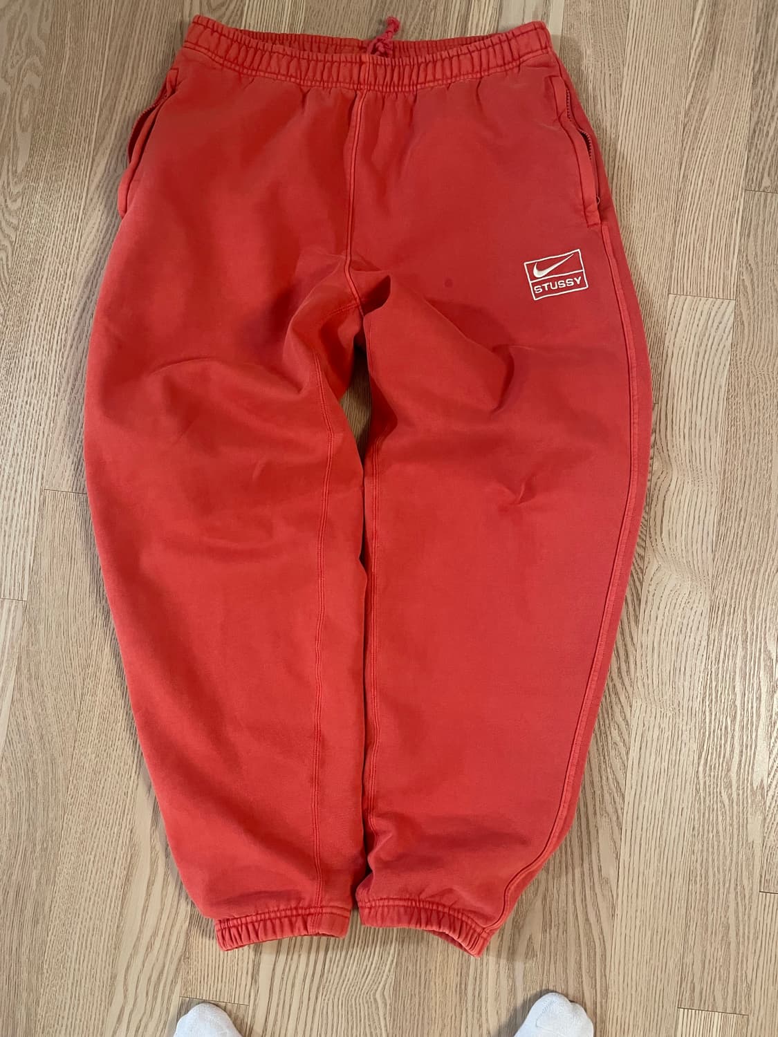 나이키X스투시 스웻팬츠 하바네로 레드 M 상품이미지2