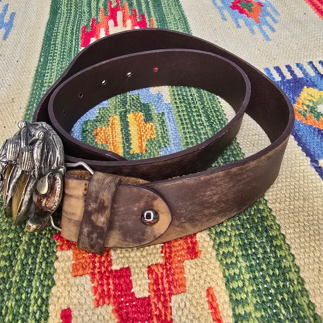 빈티지 웨스턴벨트 카우보이벨트 소가죽벨트 상품이미지2