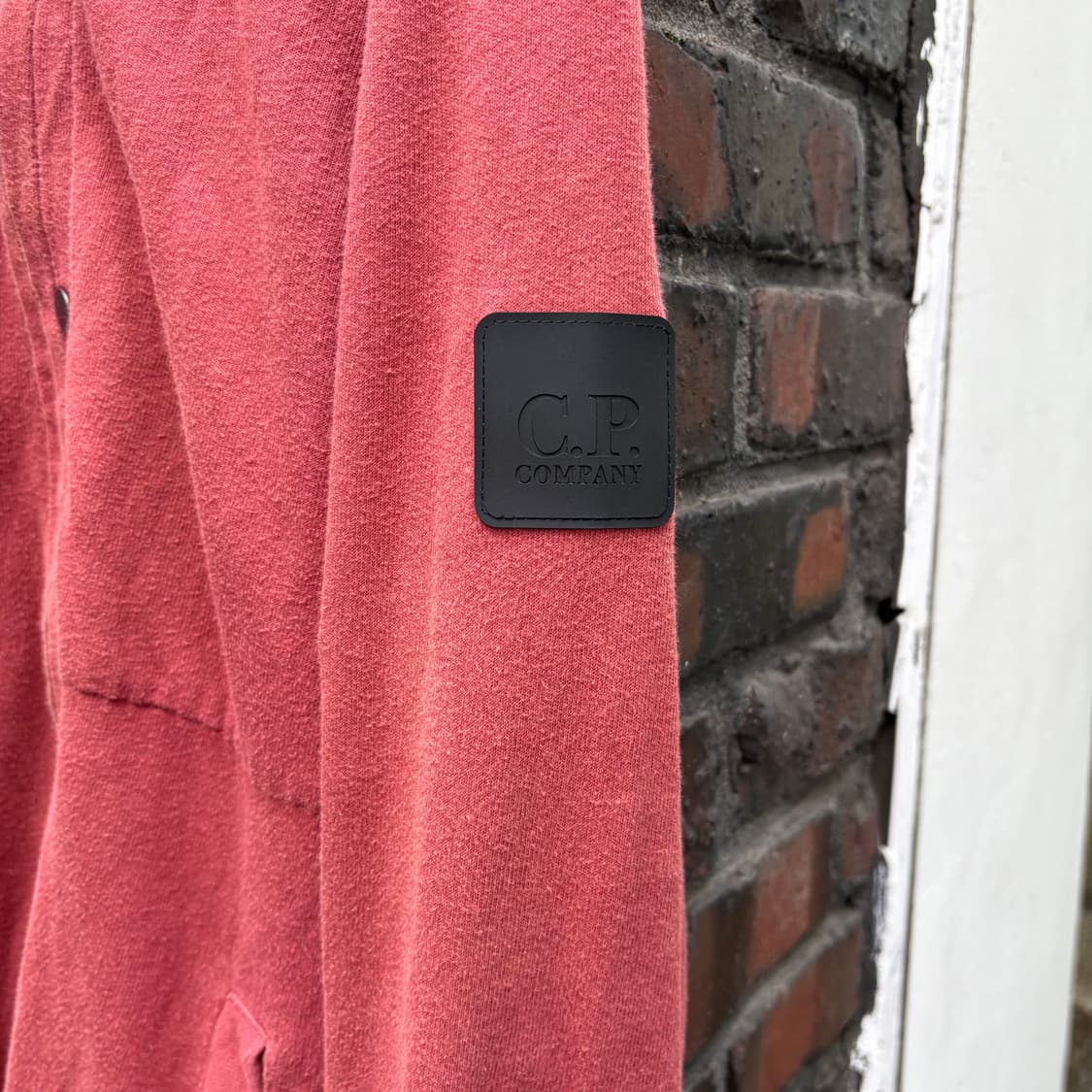 씨피컴퍼니 코랄 컬러 후드 집업 자켓 상품이미지4