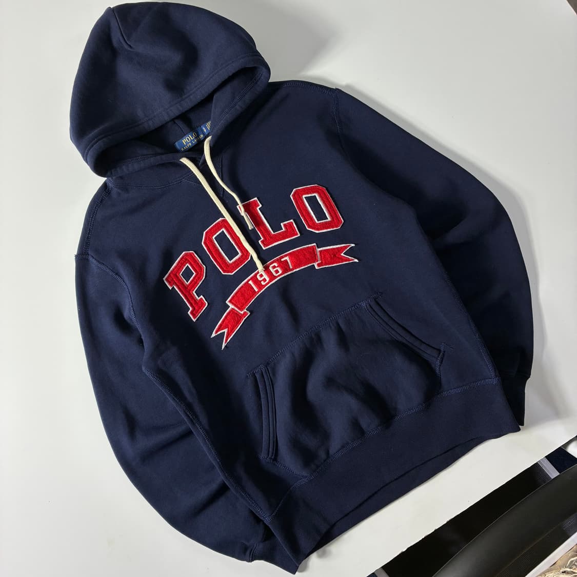 Polo  폴로 랄프로렌 코튼 스펠아웃 네이비 후드티  상품이미지2
