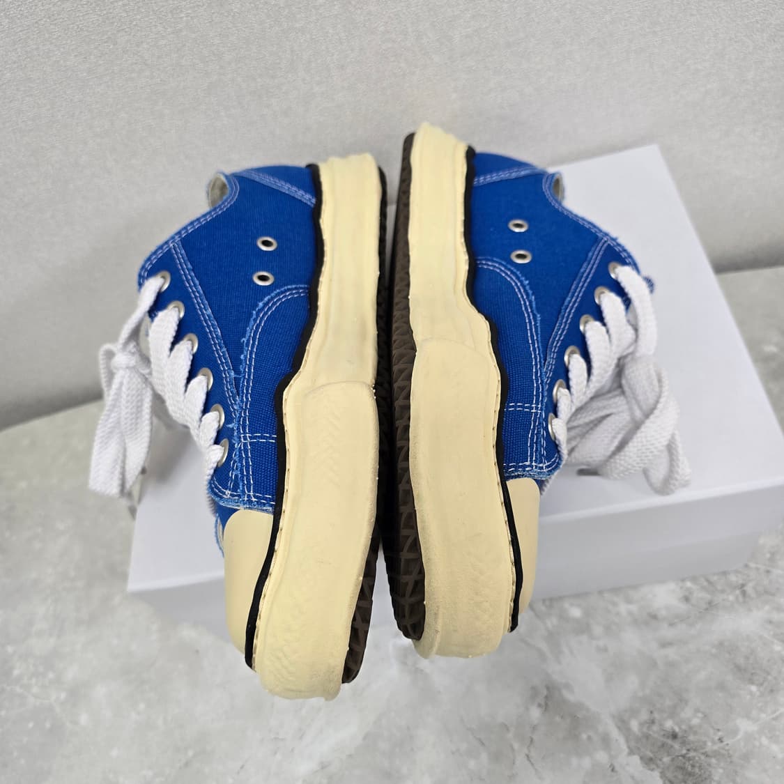 메종 미하라야스히로 피터슨 스니커즈 신발 43사이즈 블루 판매 상품이미지3