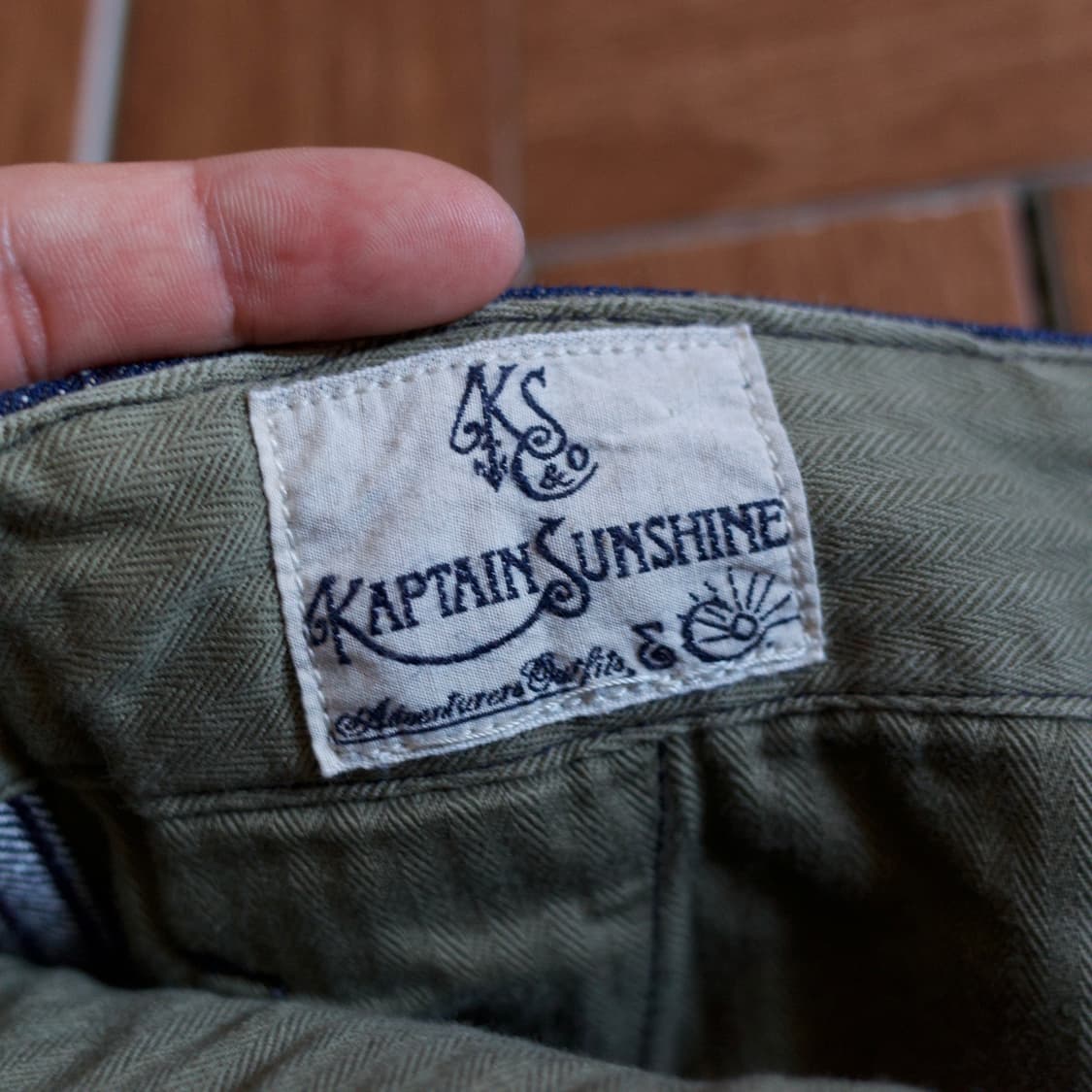 Kaptain Sunshine cut-off denim shorts 상품이미지8