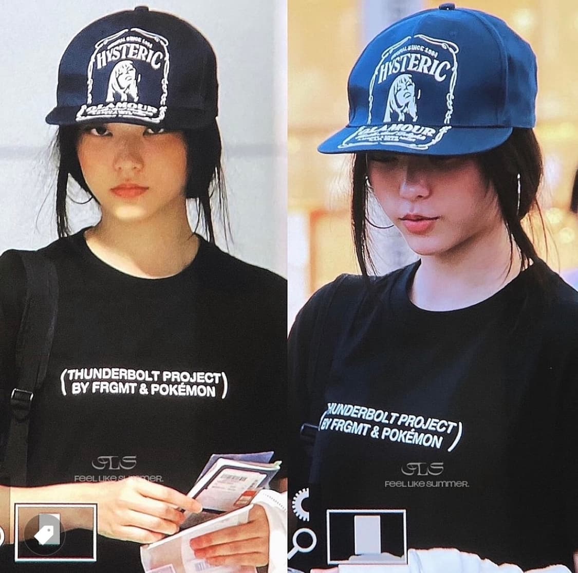 히스테릭글래머 HYS 위스키 자수 캡 모자 네이비 상품이미지1