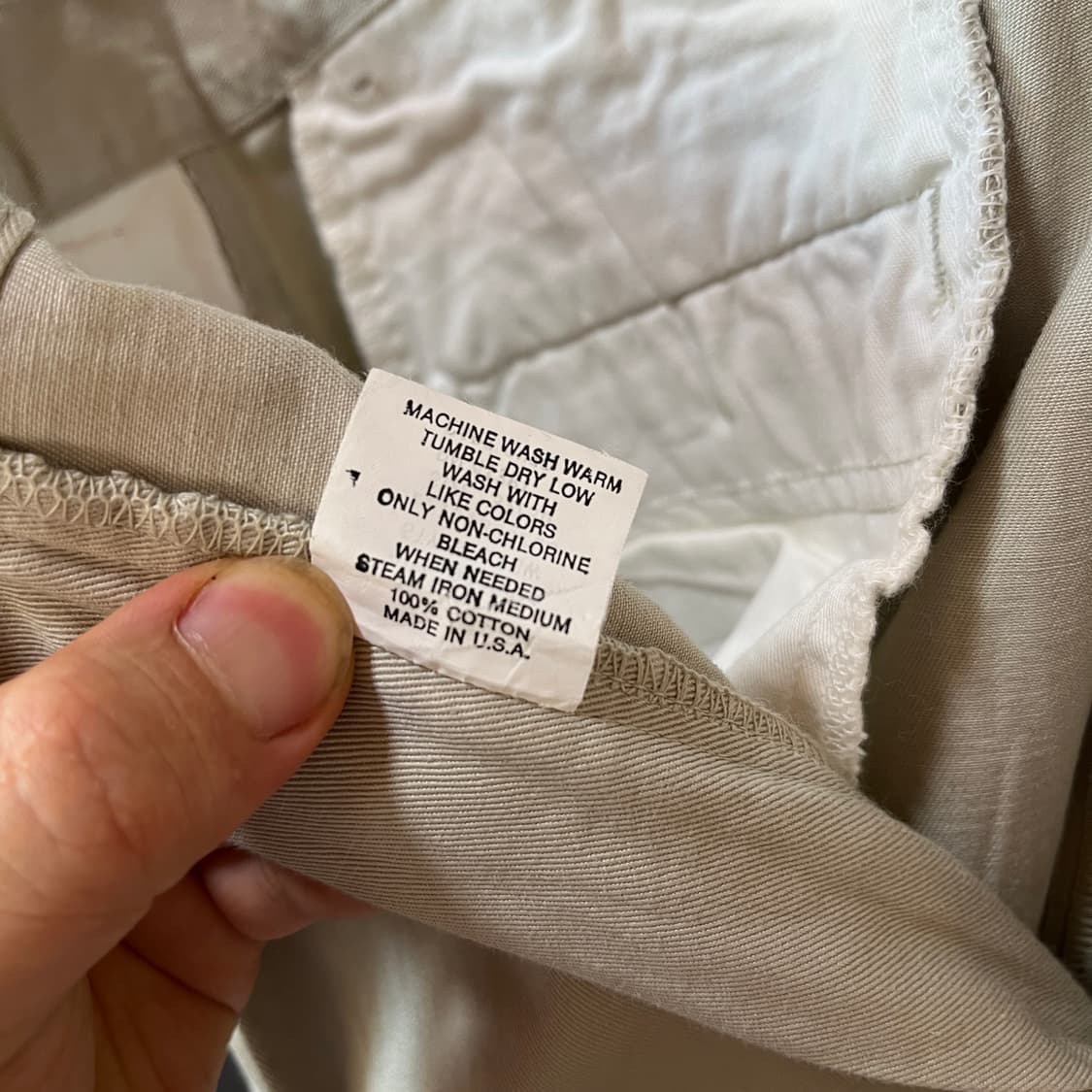 90s 폴로 USA 생산 투턱 치노 팬츠 상품이미지8