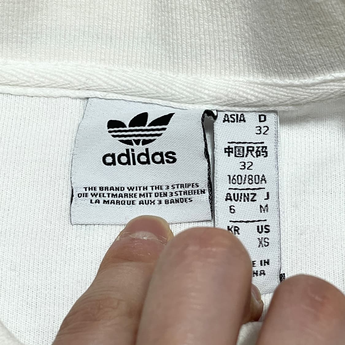 아디다스 화이트 크롭 테니스 카라티셔츠 여성XS 상품이미지3