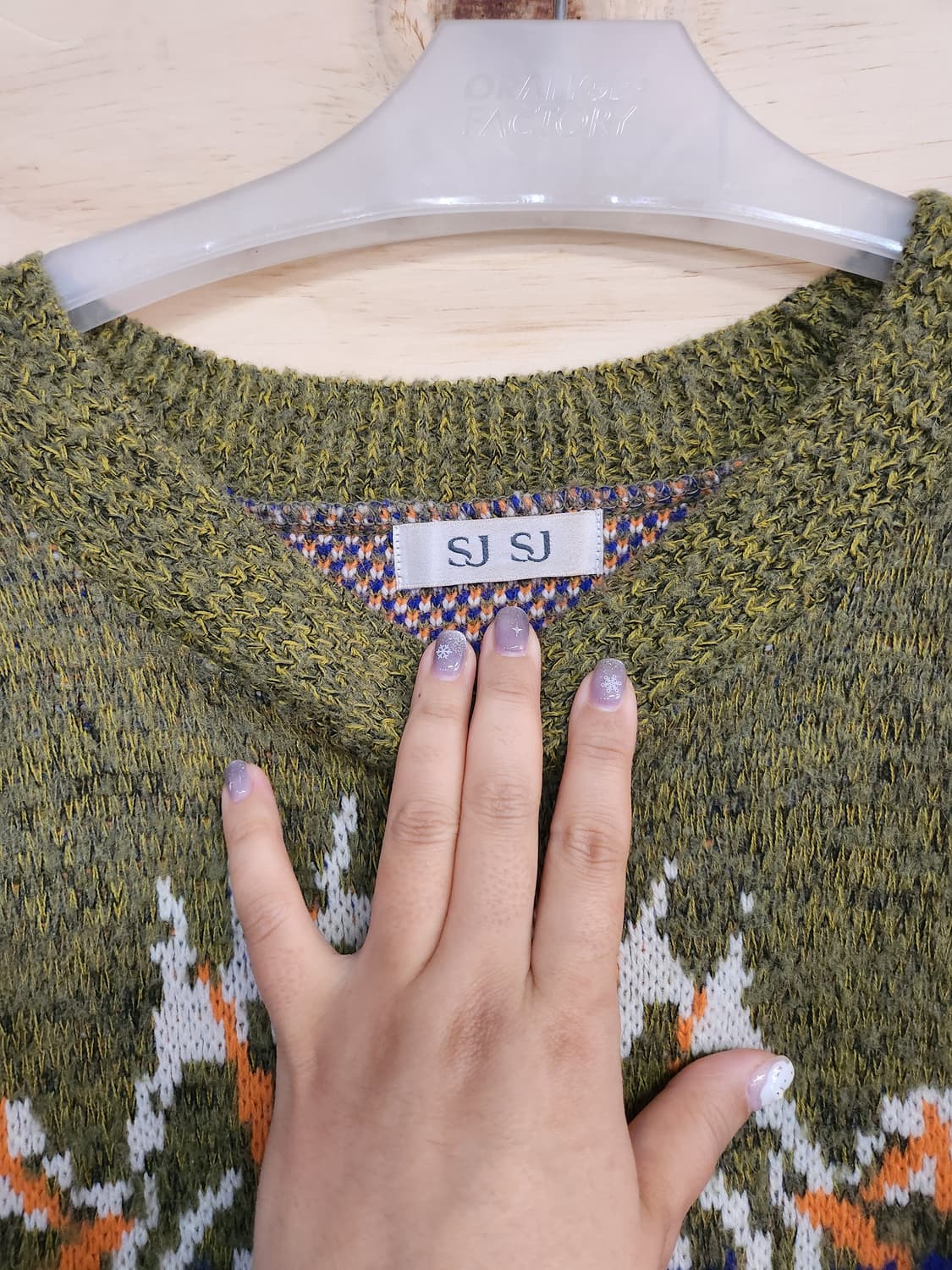 66) 한섬 SJSJ 알파카,앙고라 블랜드 니트 상품이미지2