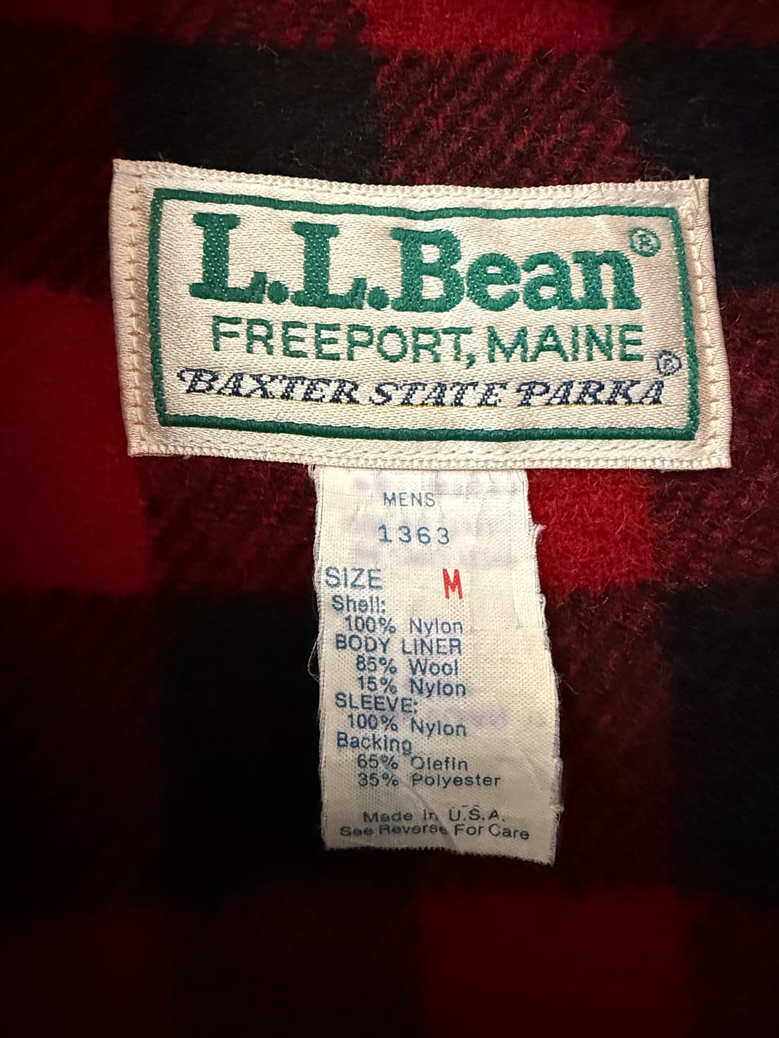 USA made🇺🇸 LLbean 빈티지 그린 마운틴파카 M 상품이미지5
