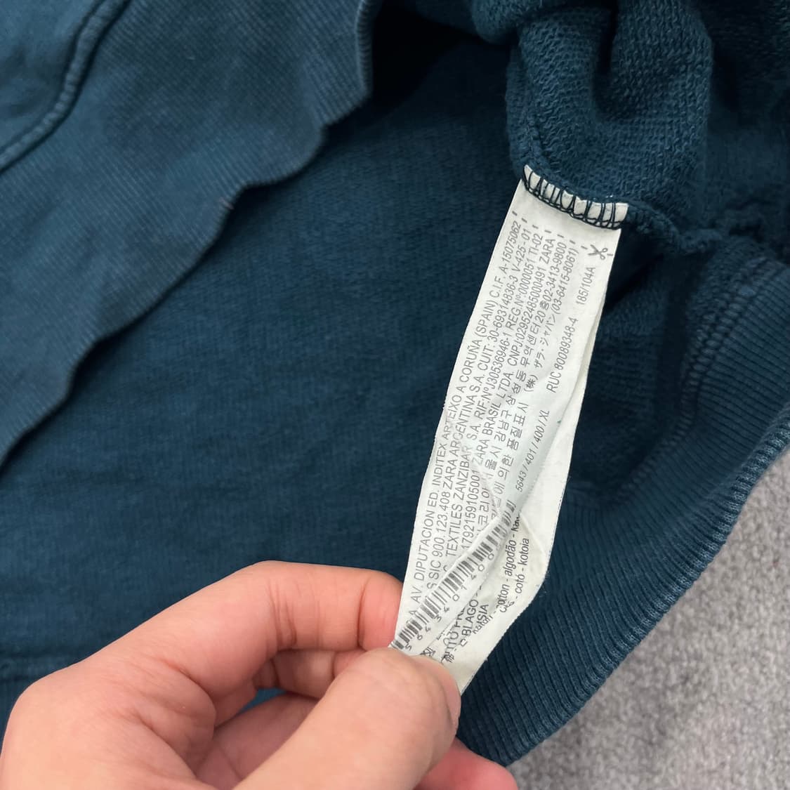 XL 자라 ZARA 타이다이 맨투맨 티셔츠 상품이미지5