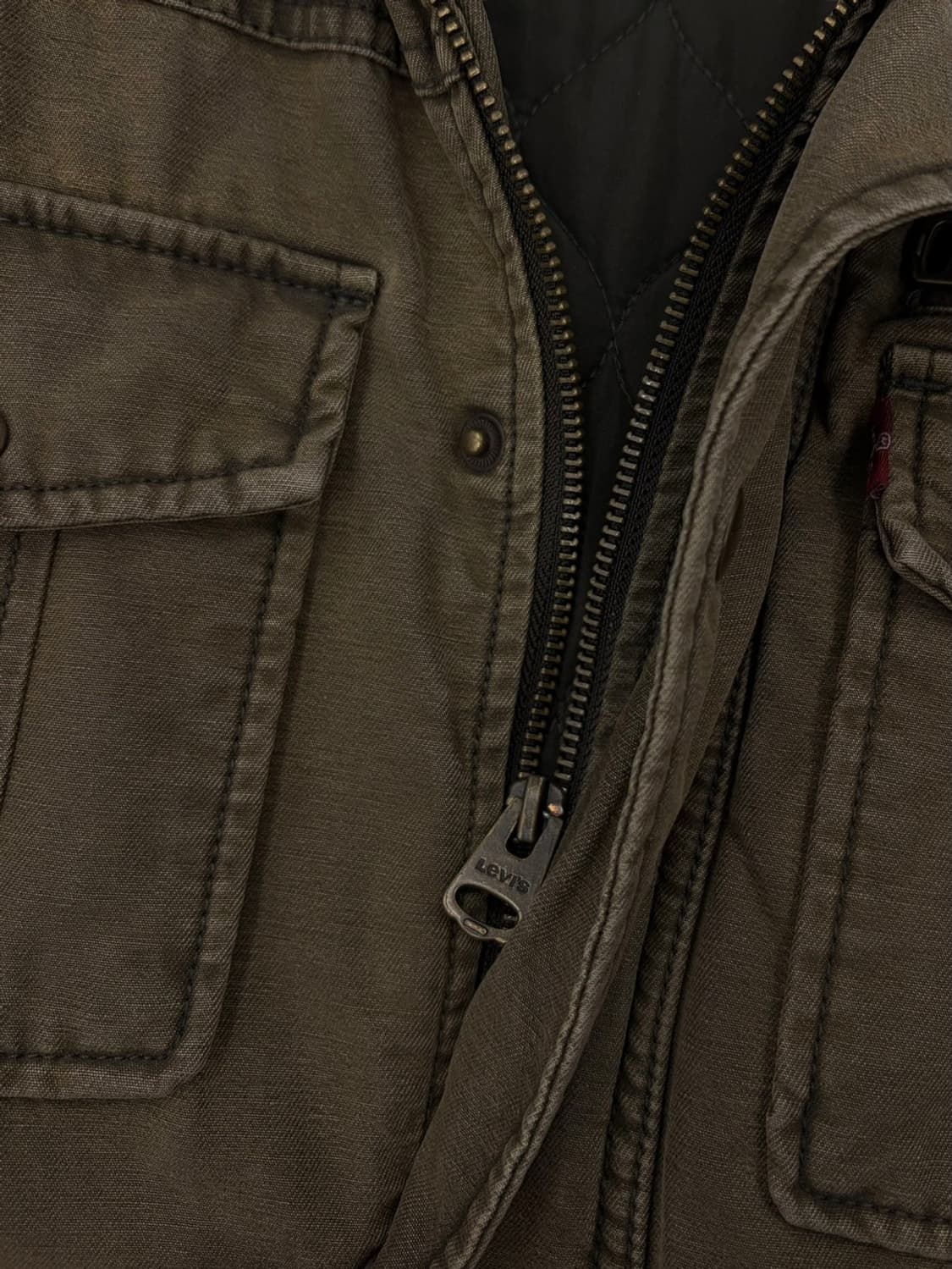 리바이스 밀리터리 자켓 카키 (M)  상품이미지4