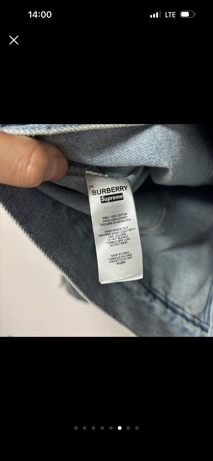Supreme x Burberry Denim Trucker Jacket 상품이미지6