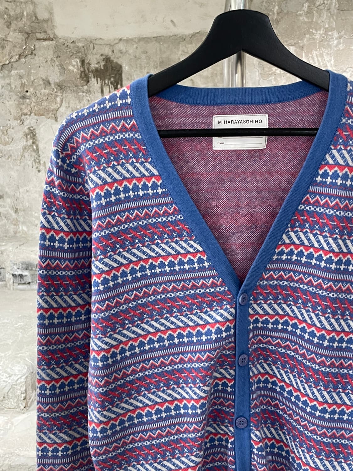 미하라 야스히로 믹스 노르딕 아칼릭 가디건 상품이미지2