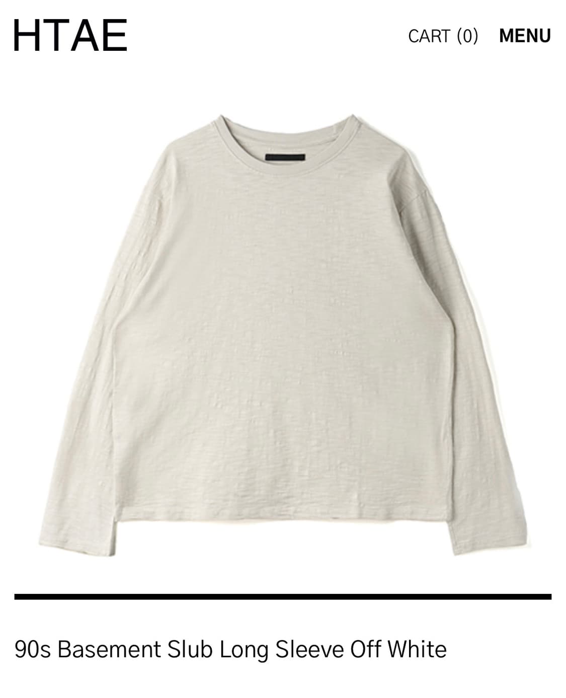 90s Basement Slub Long Sleeve 상품이미지1