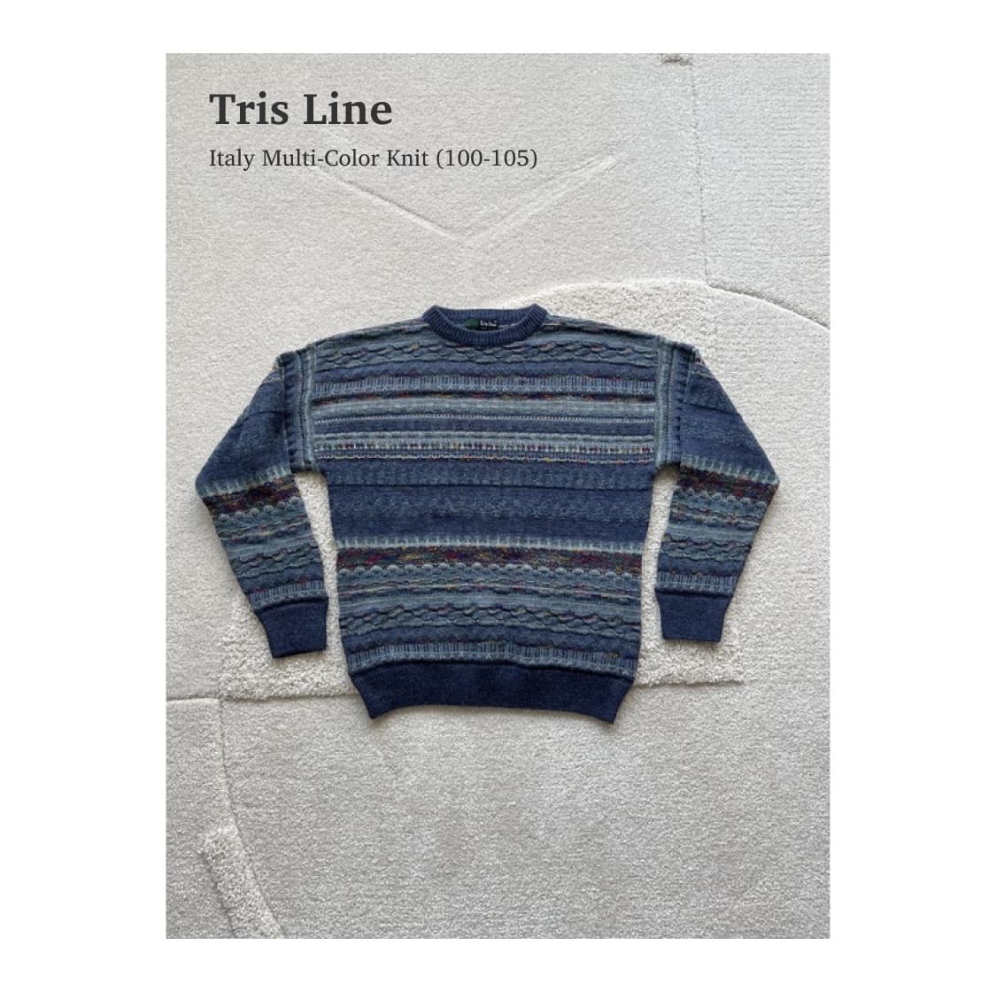 트리스라인 이태리 페어아일 니트 (100-105) 상품이미지1