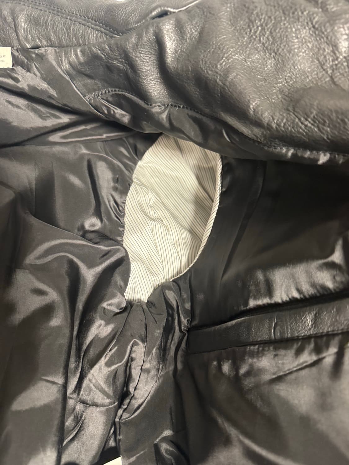 자라 소가죽 에비에이터 자켓 상품이미지4