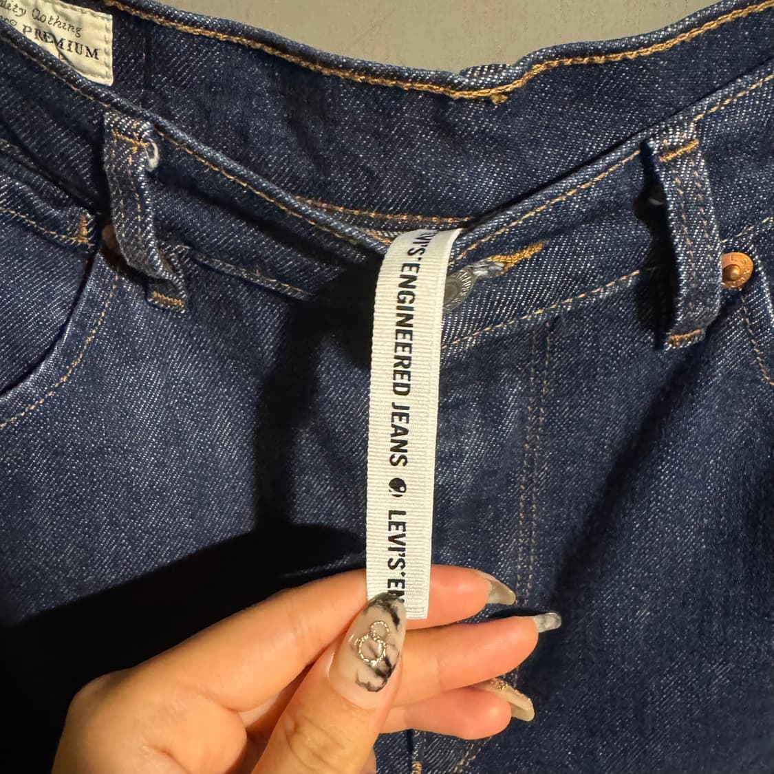 리바이스 LEJ 엔지니어드진스 진청 블랭크탭 와이드 벌룬핏 데님팬츠 상품이미지7