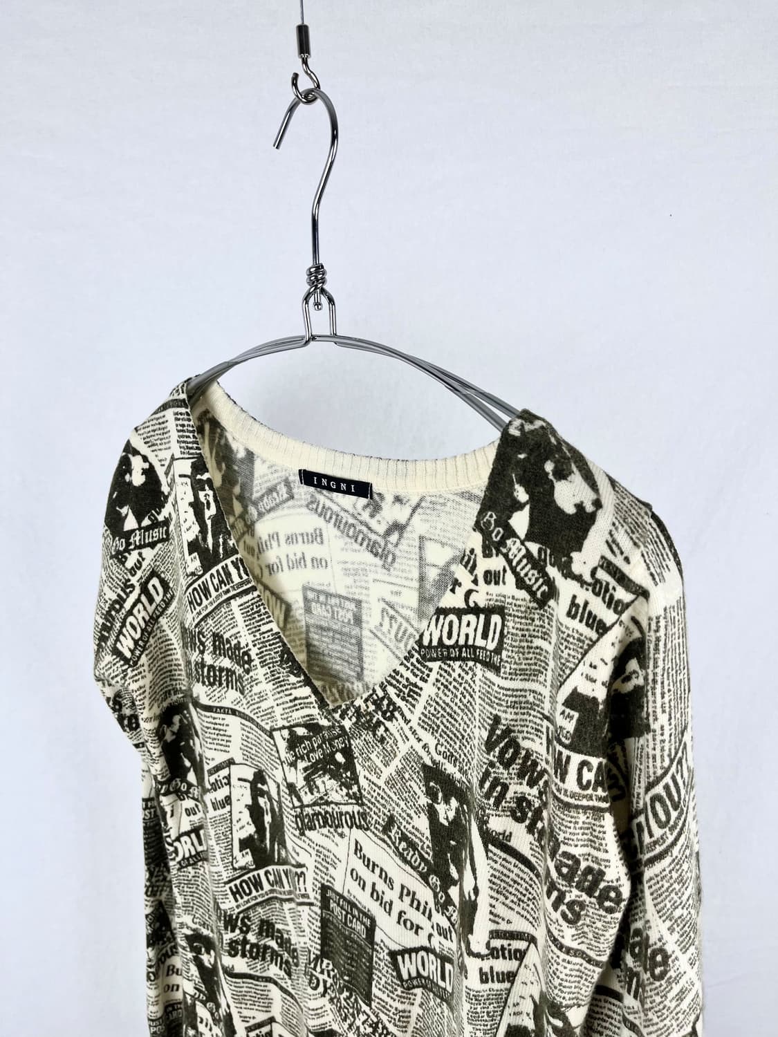 INGNI 그래픽 브이넥 니트  상품이미지4