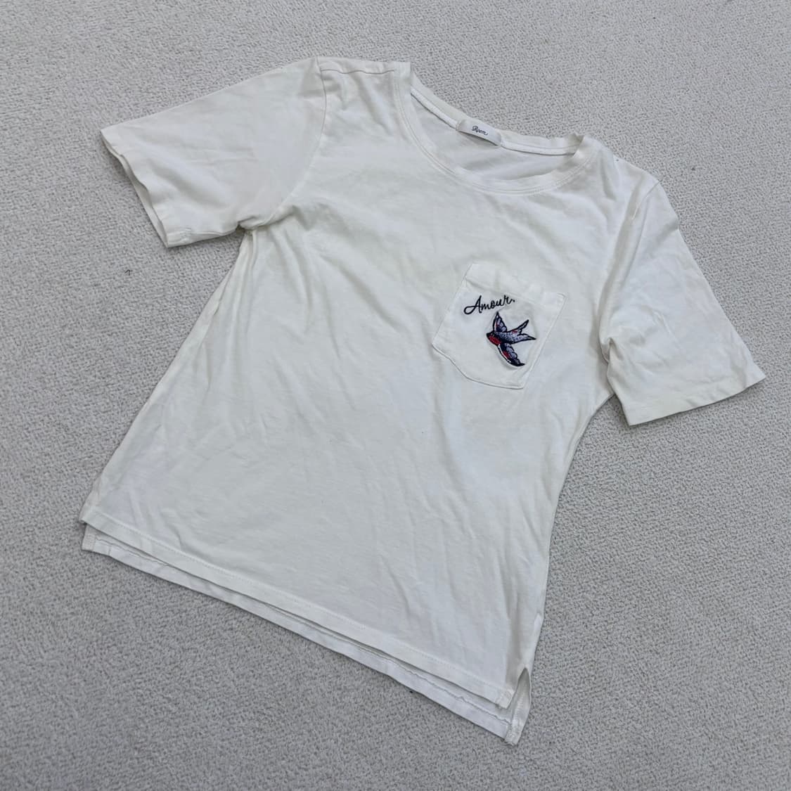 90 로엠 여성 포켓 반팔 티셔츠 0423E 상품이미지1