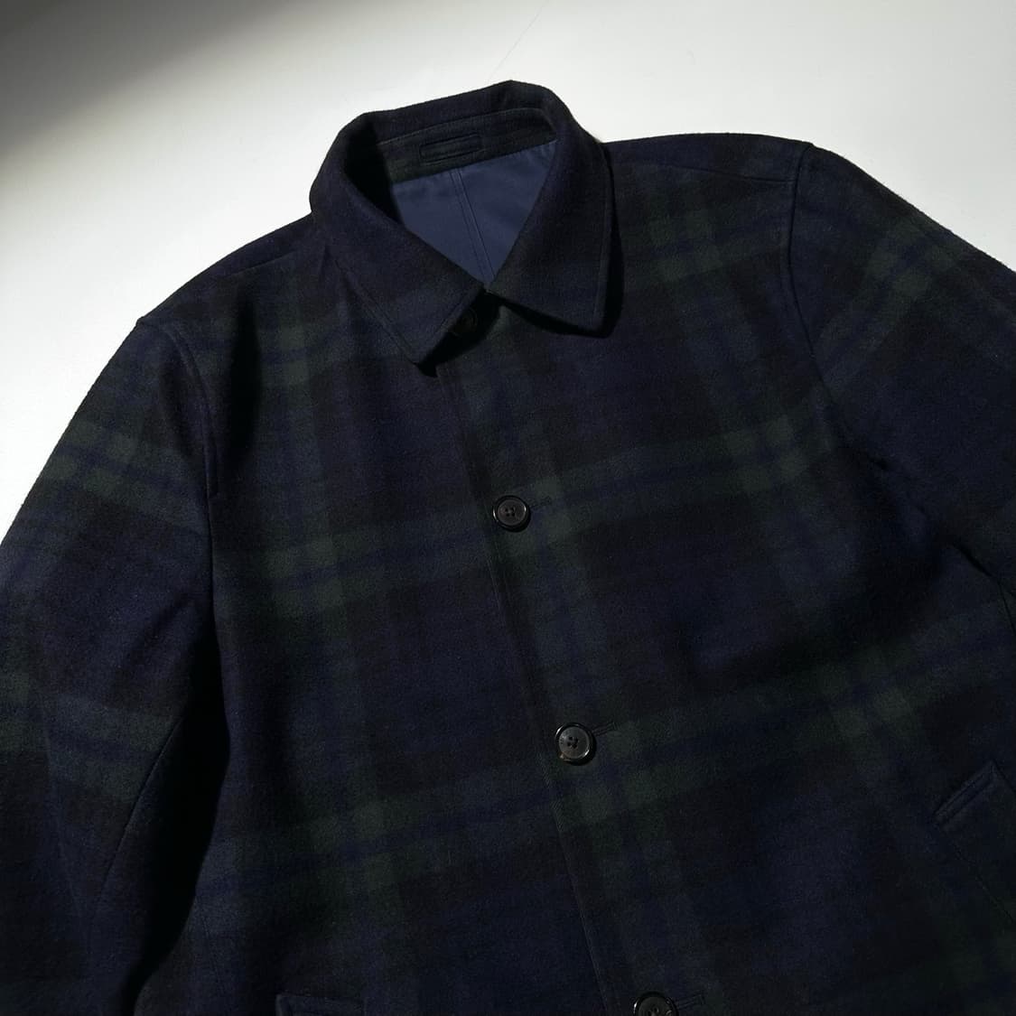 브룩스 브라더스 리버시블 블랙와치 타탄체크 싱글 코트 상품이미지5