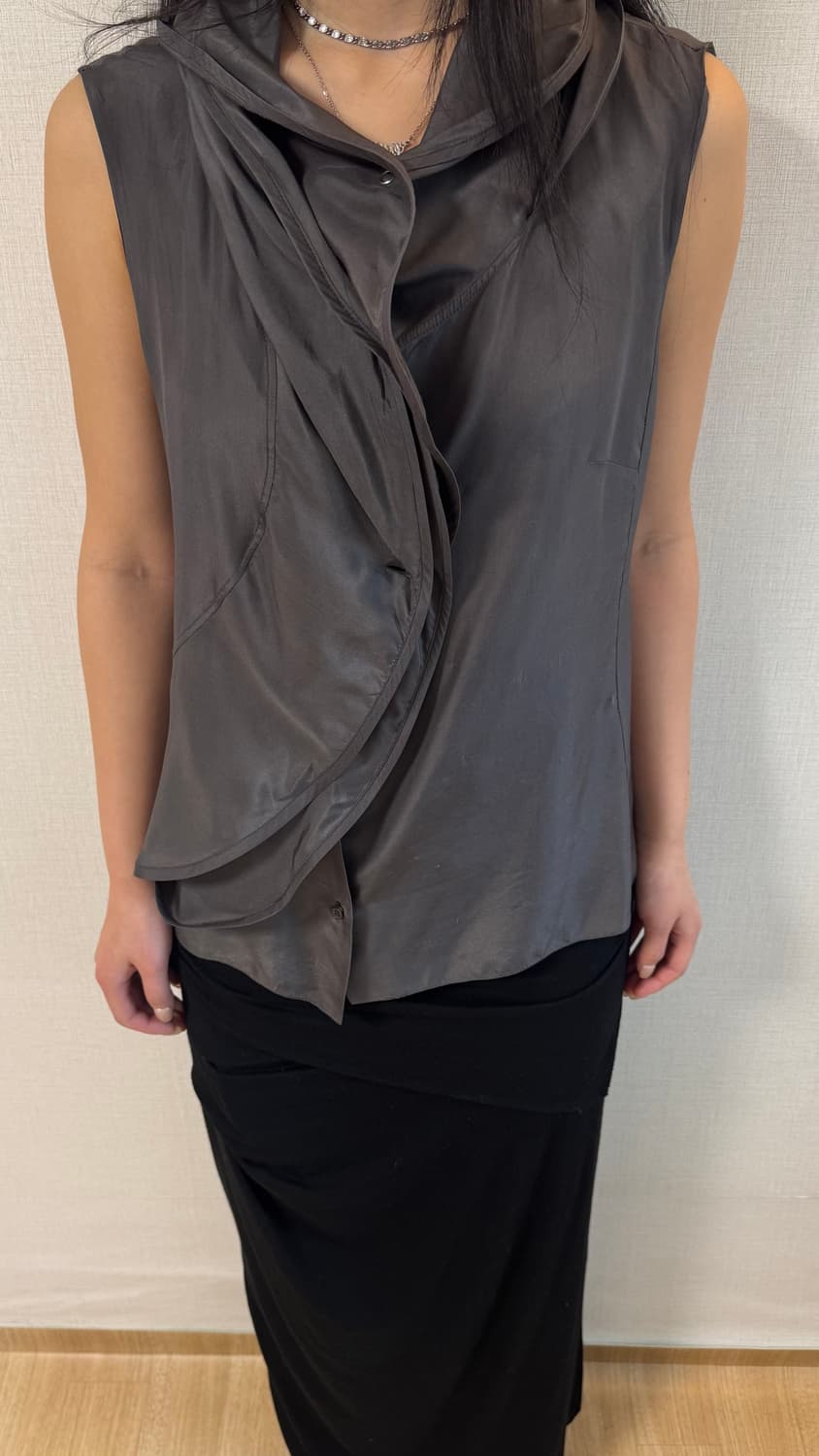 Celine Modèle Déposé frill top 상품이미지2