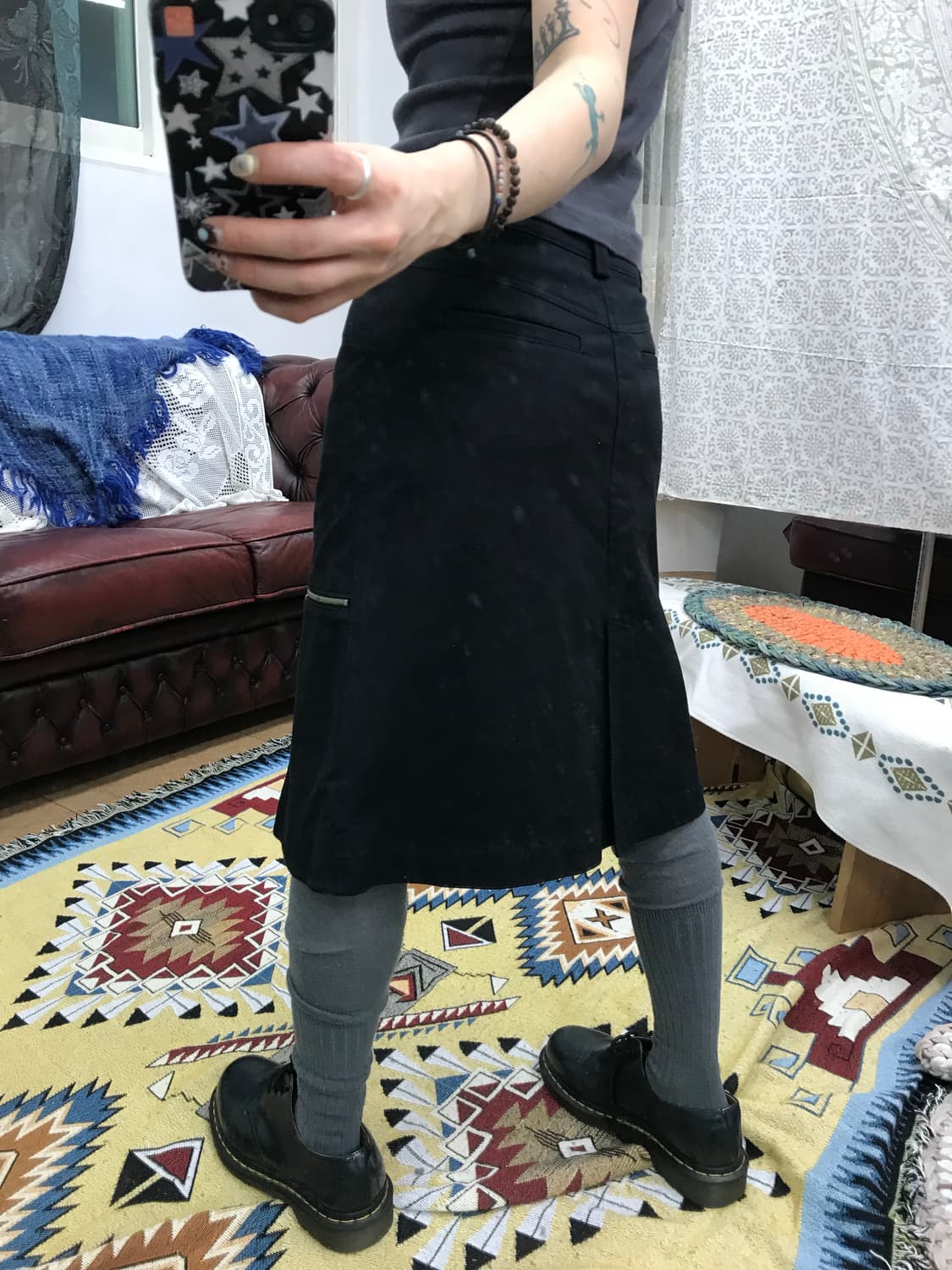 NIKAO 여성 턱 테니스 미디스커트  상품이미지2