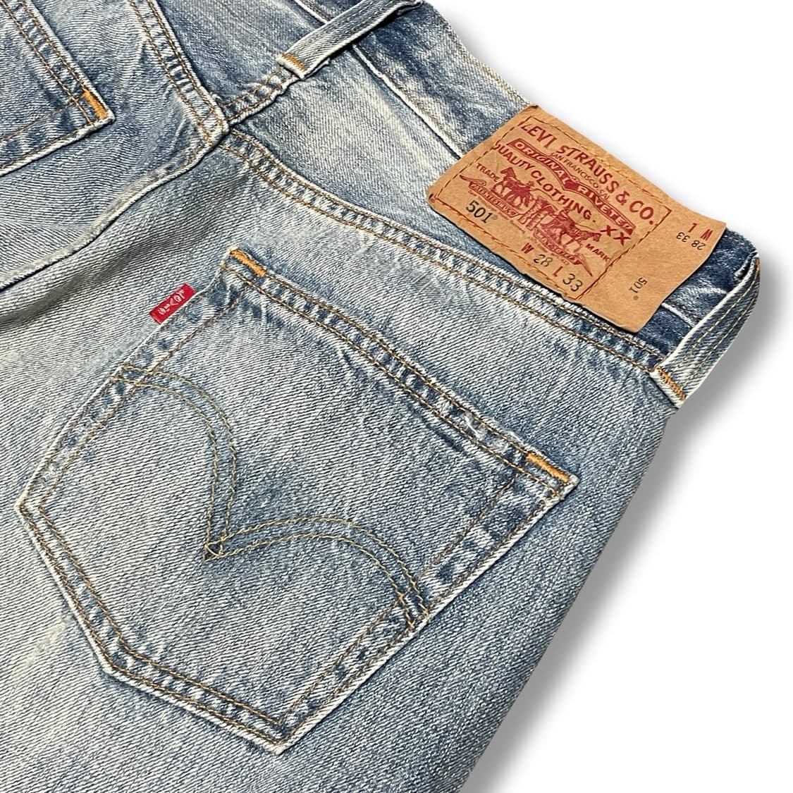[28] 리바이스 501 데미지 워싱 데님 팬츠 상품이미지5
