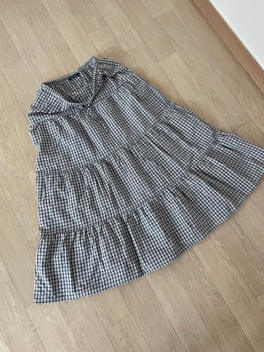 브랜디멜빌 체크 롱 스커트 상품이미지5