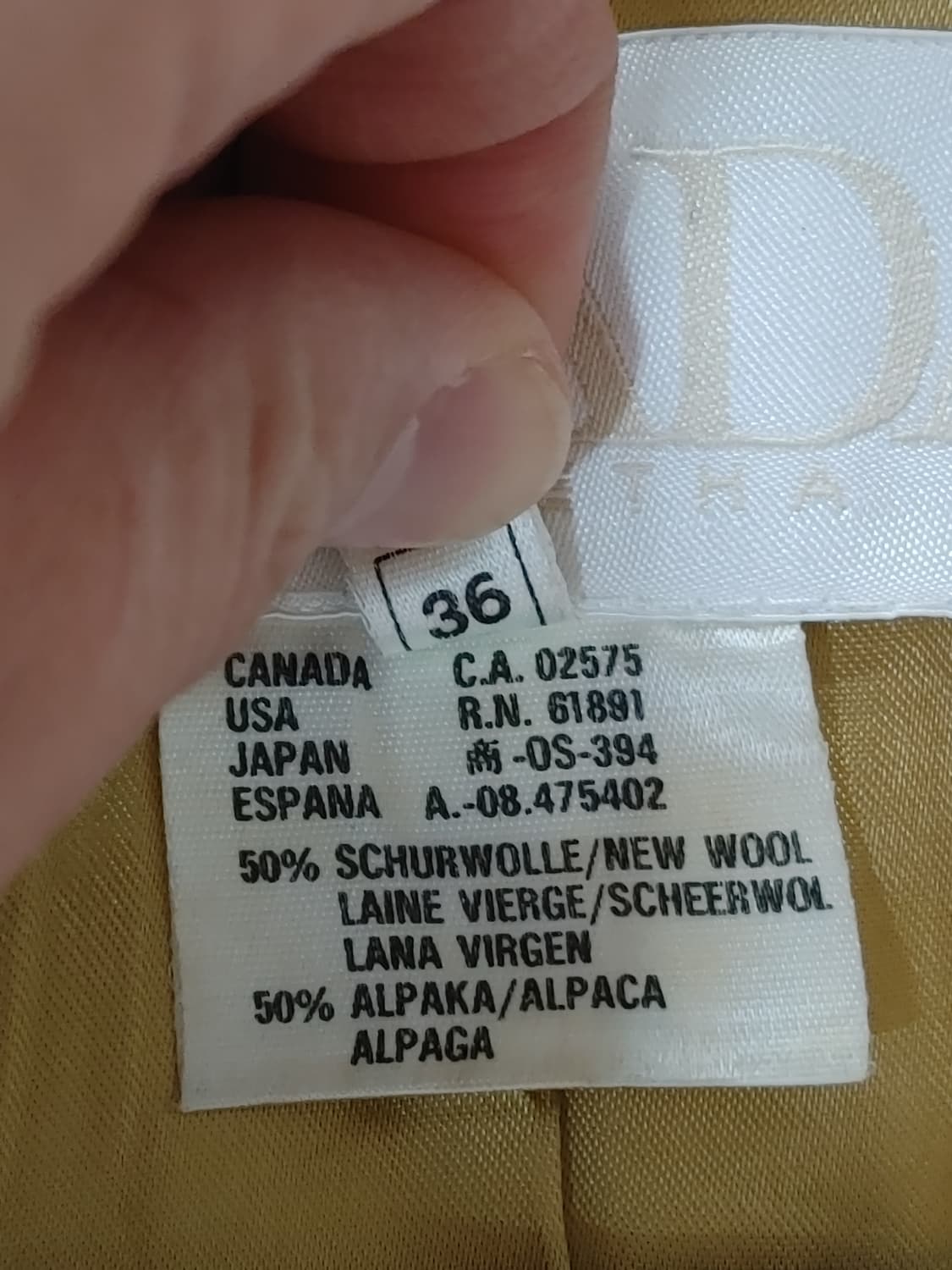 ESCADA 에스까다 롱카라 오픈형 알파카함유 하프롱코트 상품이미지4