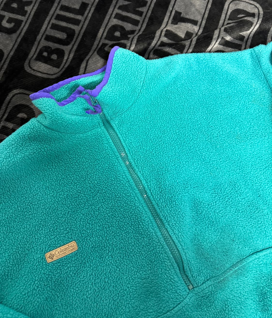 컬럼비아 쿼터 집 플리스 풀오버 민트 퍼플 상품이미지3