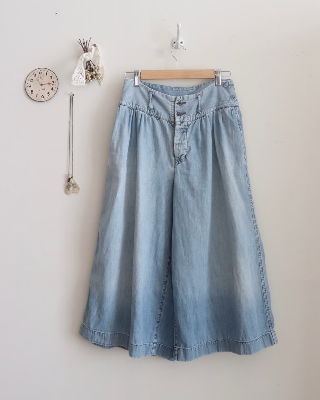 [45rpm] Light Denim Culottes Pants 상품이미지9