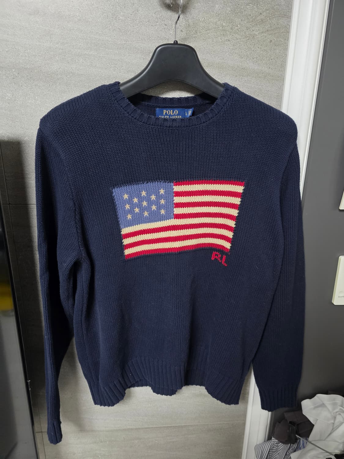 폴로 성조기 니트 L 사이즈 상품이미지1