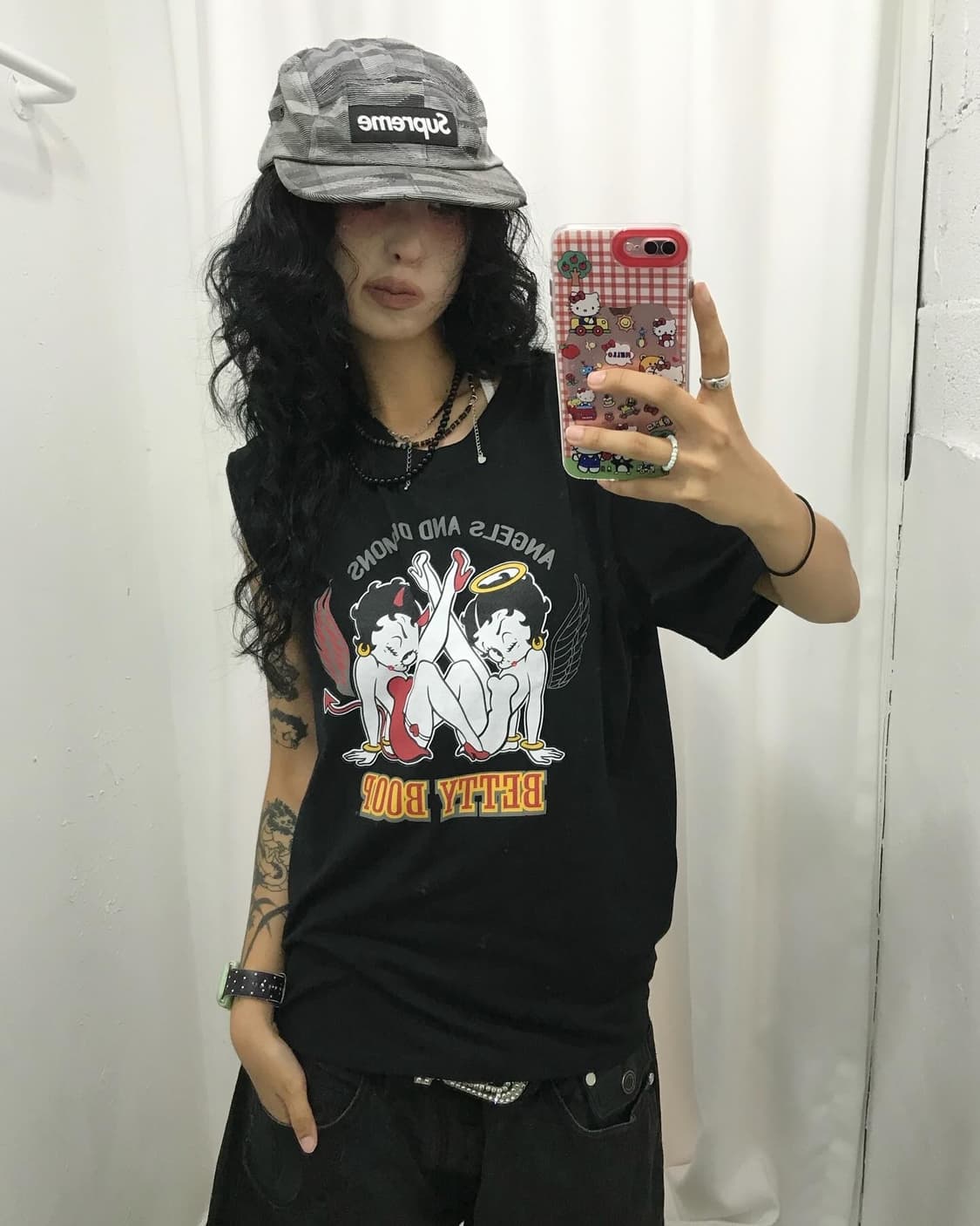 Betty Boop Printing T-shirt ( 새상품 ) 상품이미지6
