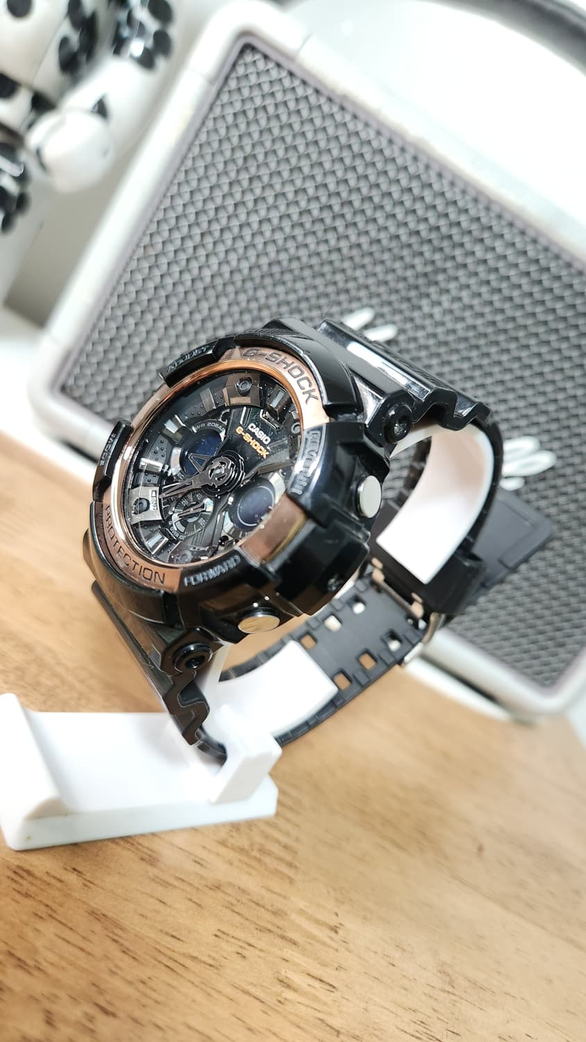 # 지샥 카시오 빅페이스 로즈골드 검금 아나디지 간지시계 급처 상품이미지3