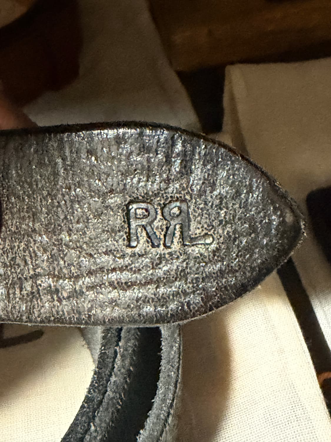 RRL 핸드 버니시 벨트 32사이즈 상품이미지5