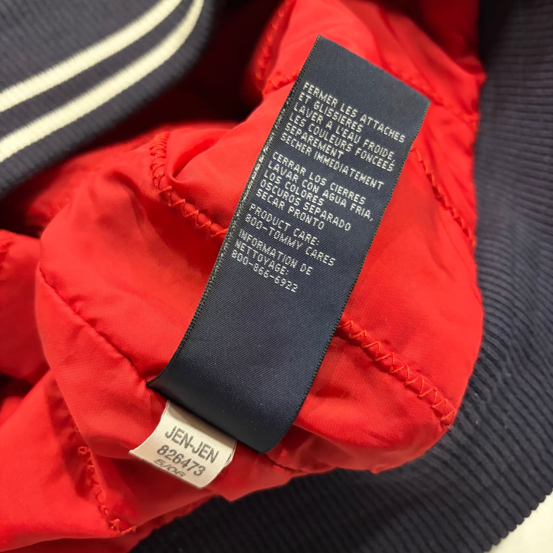 [L] 06s 타미힐피거 스포츠 올드스쿨 네이비 봄버 자켓 D710 상품이미지7