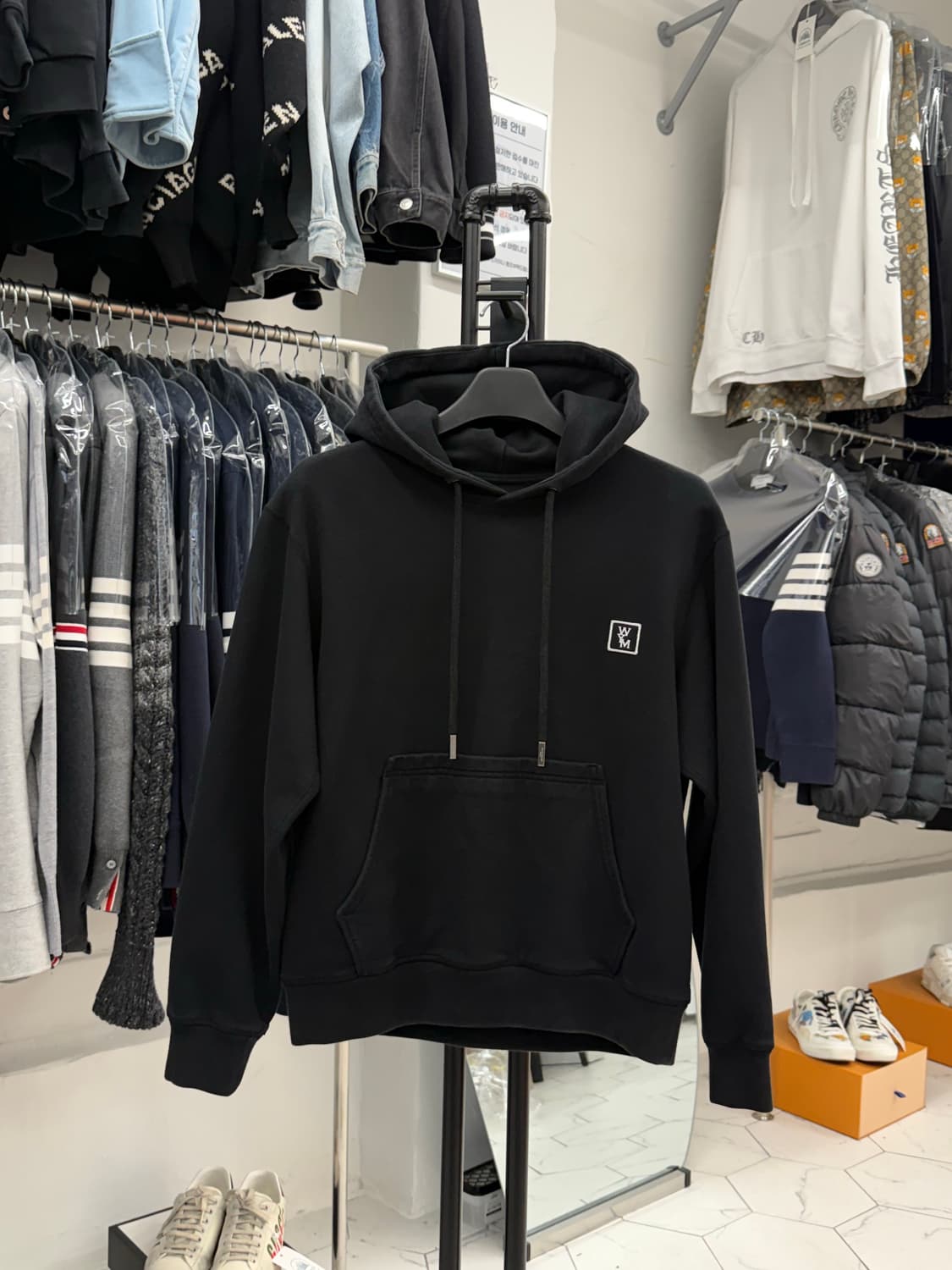 [44] 우영미 백로고 후드티 상품이미지2