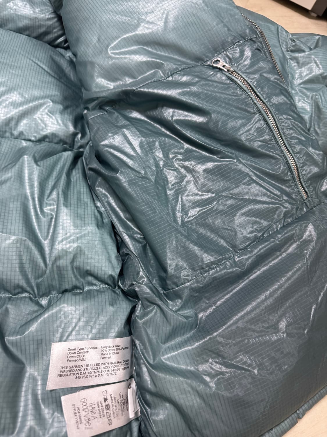 스투시 다운 푸퍼 파라슈트 립스탑 상품이미지5