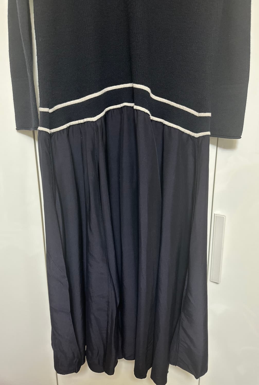 SYSTEM 시스템 블랙 울니트 롱 원피스 상품이미지2