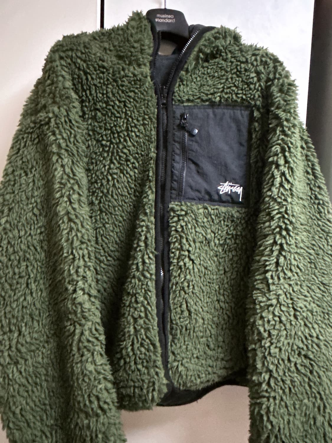 스투시 리버시블 쉐르파 자켓 올리브 상품이미지5