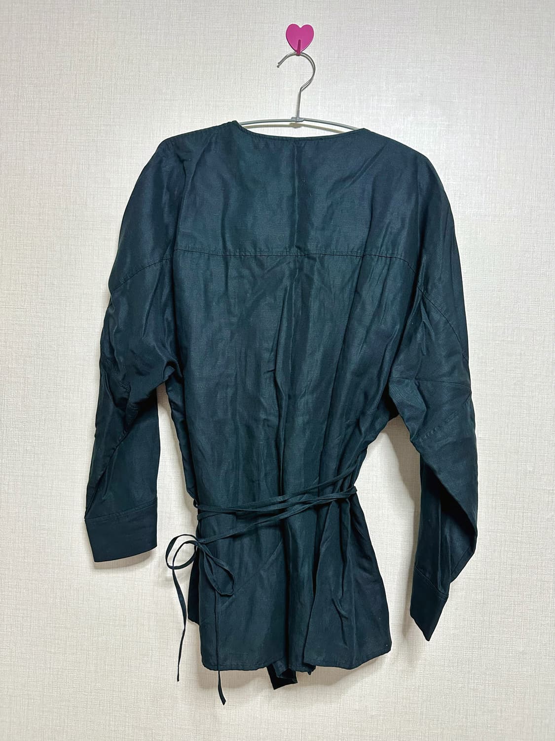 COS 코스 스티치 랩 블라우스 블랙 S 상품이미지3