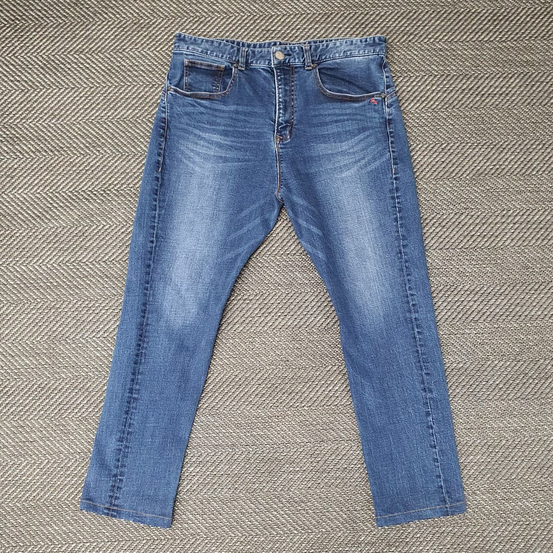 에비수 슬림핏 스판 청바지 남자34 상품이미지1