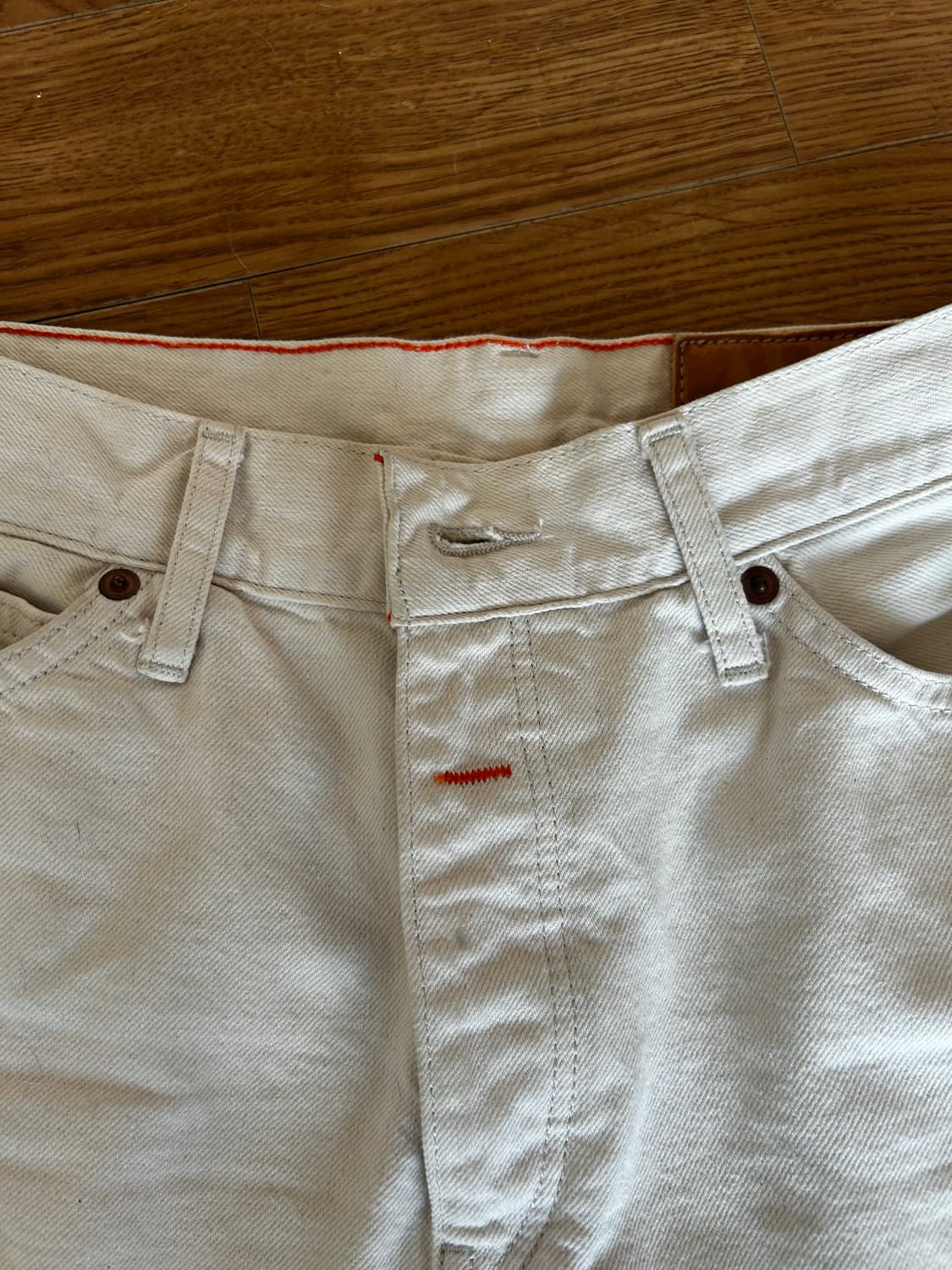 캘빈클라인 제니 베이지 데님 팬츠 (정품) 상품이미지5