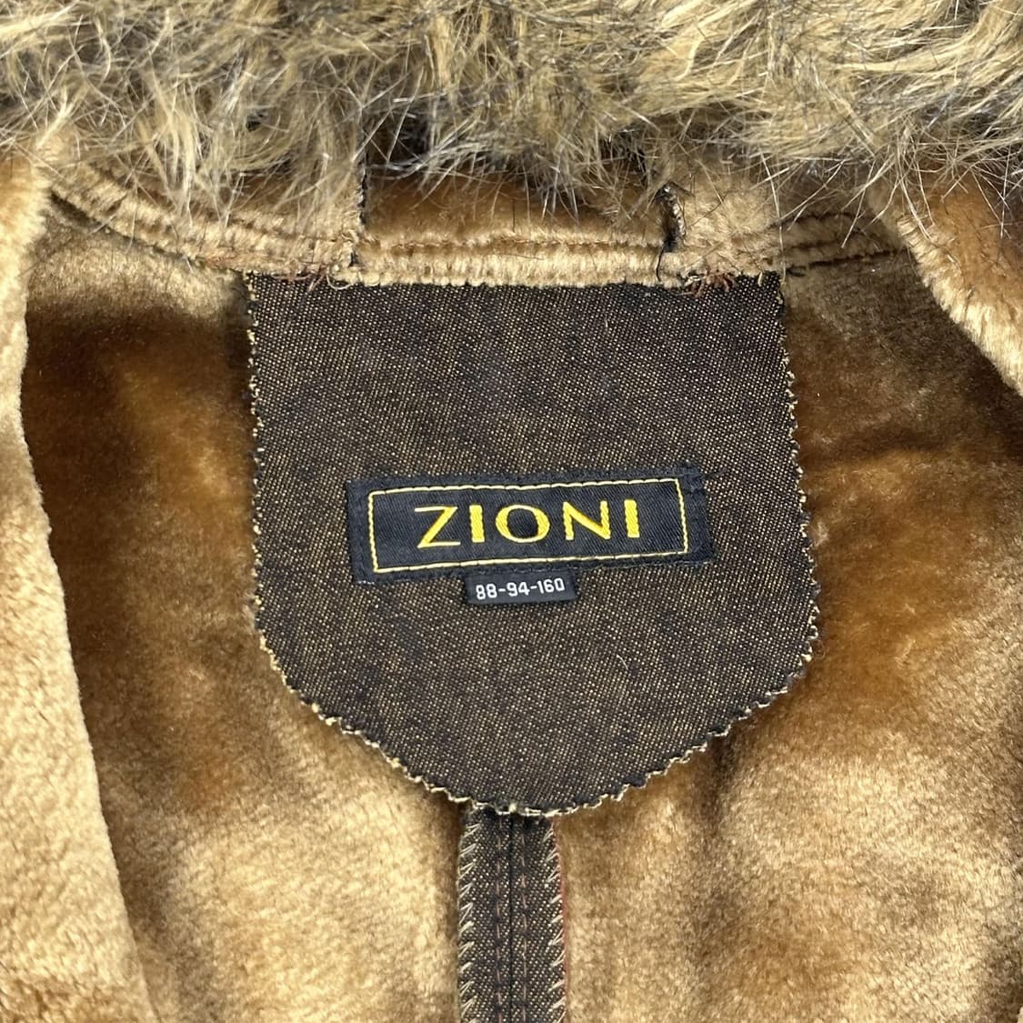 VTG 빈티지 여성 스웨이드 퍼 후디 자켓 여성S 상품이미지6