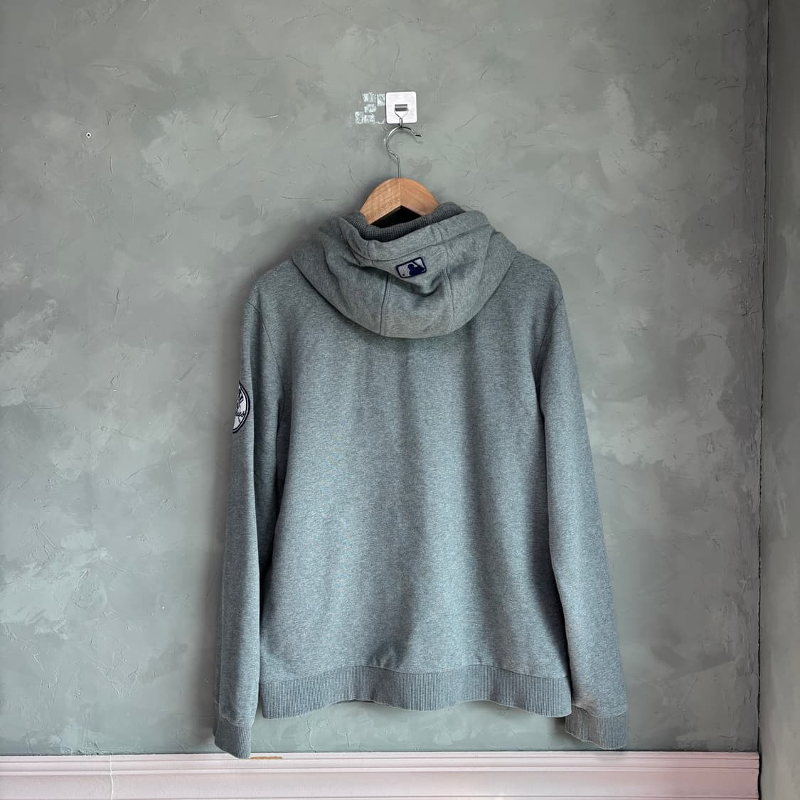 MLB 뉴욕 양키스 후드집업 그레이 상품이미지4