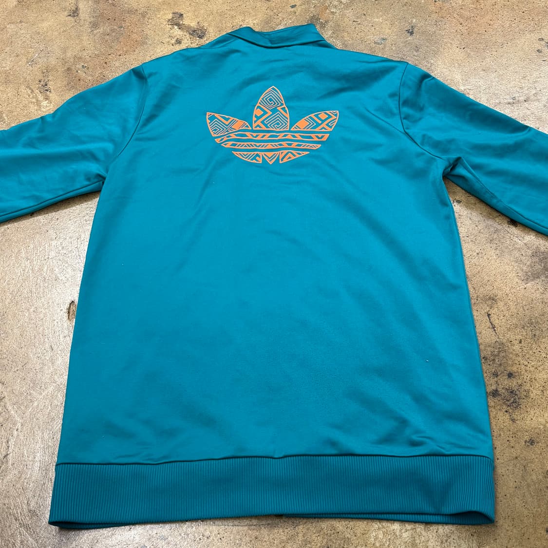 [정품] 아디다스 삼선 트랙탑 민트 오렌지 져지 b17 상품이미지4