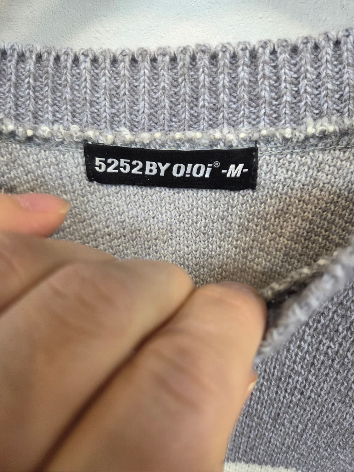 5252 by oioi 로고 니트 m 상품이미지3