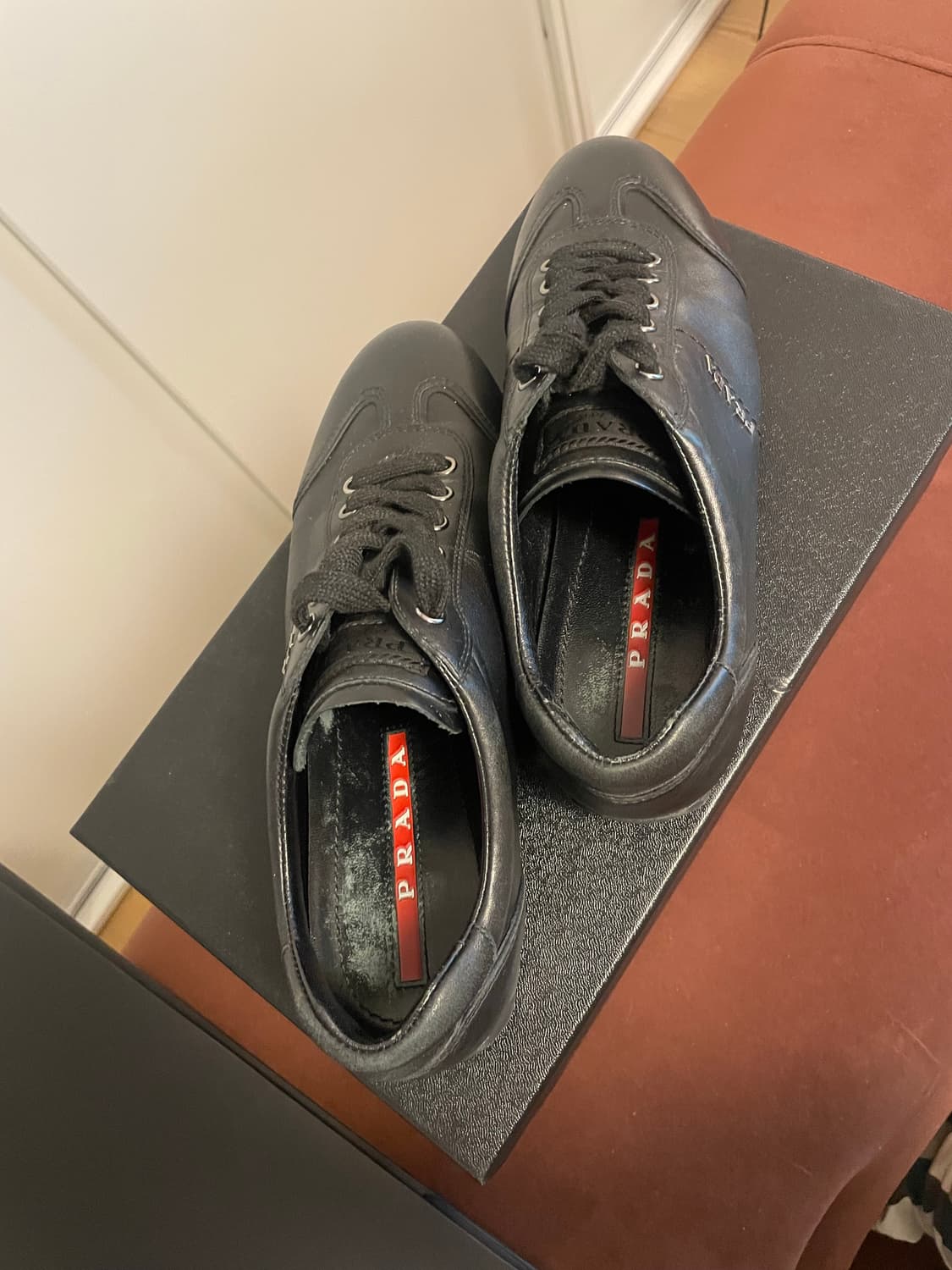 프라다 스포츠 레더 스니커즈 36 상품이미지5