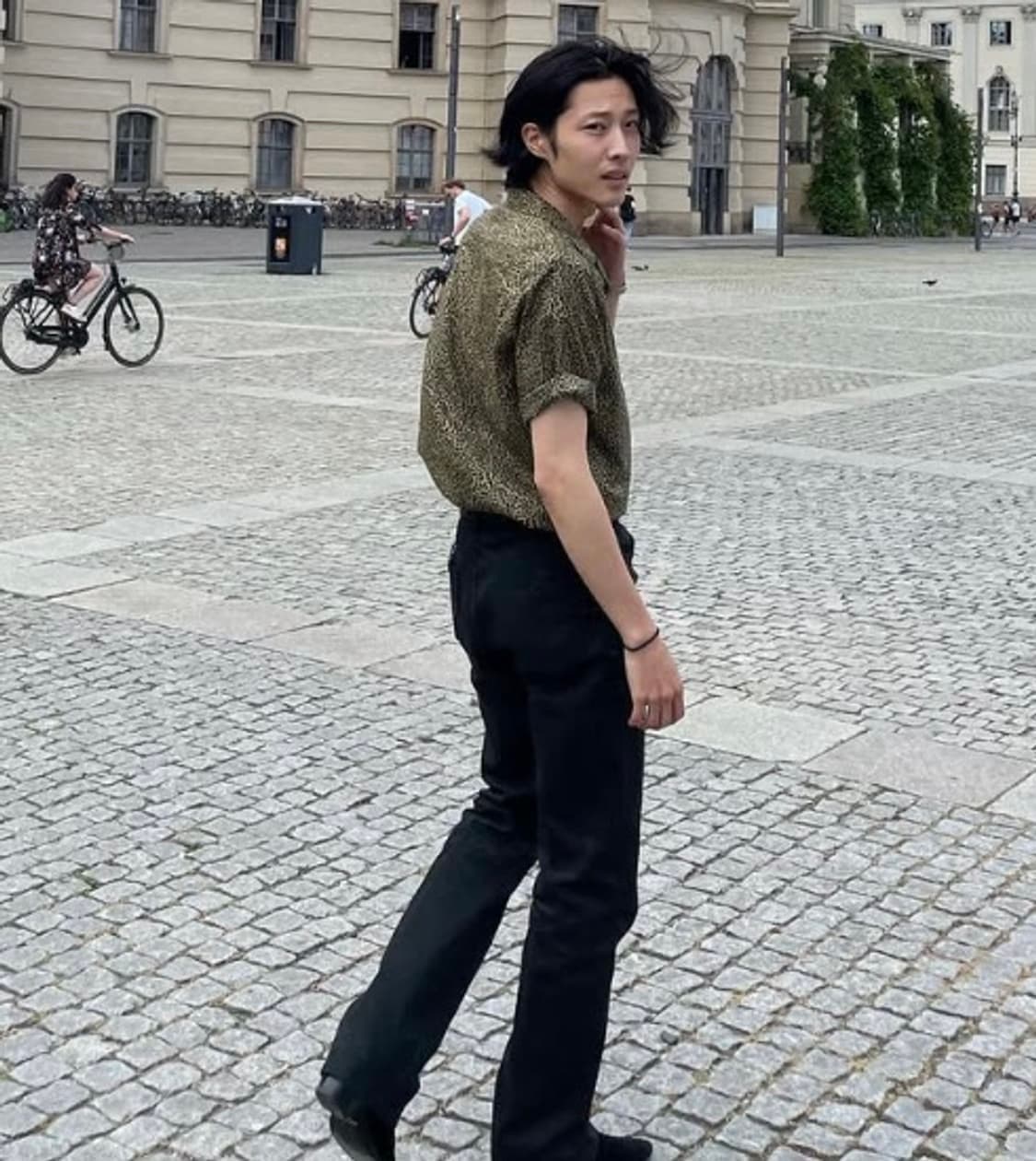 생로랑/레오파드 오픈카라 셔츠 상품이미지2